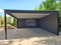 Wiata samochodowa CarPort 6x6 - rynna - dach spad w tył  GP662 Gorzów Wielkopolski - zdjęcie 4