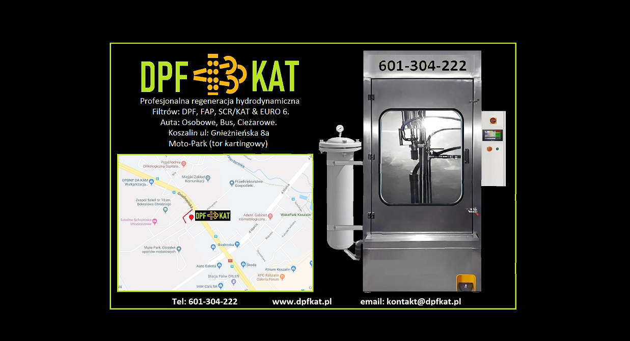 Koszalin DPF Regeneracja czyszczenie filtrów: DPF , FAP , SCR / GPF Koszalin - zdjęcie 1