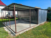 Garaż blaszany 3x5m + wiata 3x5 m wolnostojący antracyt GB147 Śródmieście - zdjęcie 2