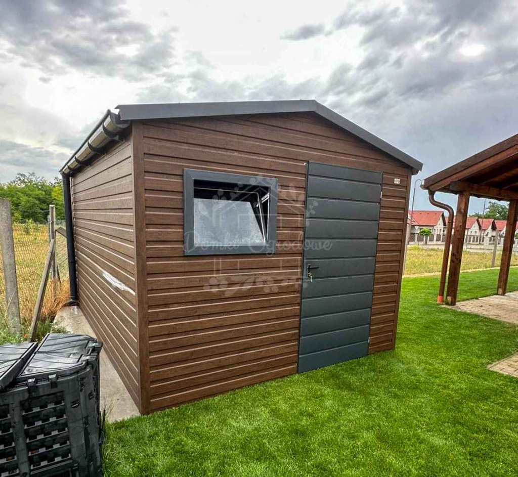 Schowek domek ogrodowy 2,7x3,5m drewnopodobny dach dwuspadowy  ID1047 Bydgoszcz - zdjęcie 5