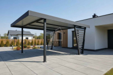 Carport V PREMIUM 4x5m - Wypełnienie panelami Wiata samochodowa ID1192 Widzew - zdjęcie 2