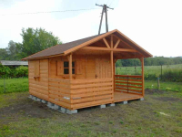Domek drewniany 4x3 + 4x2