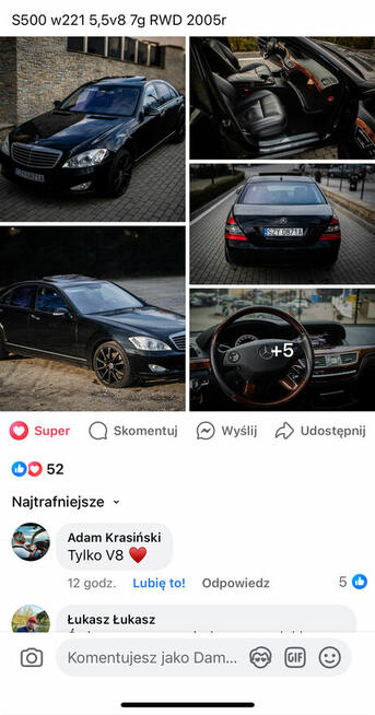 Mercedes s500 w221 5,5 v8 7g bezwypadkowy. Zamiana możliwa Katowice - zdjęcie 12