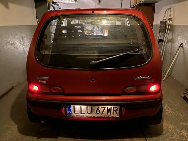 Fiat Seicento, bordowy metalik, ekonomiczne auto Lublin - zdjęcie 9