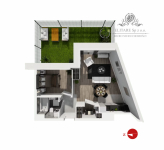 Śliczne mieszkanie z ogrodem 2 pokojowe przy Odrze Wrocław - zdjęcie 3