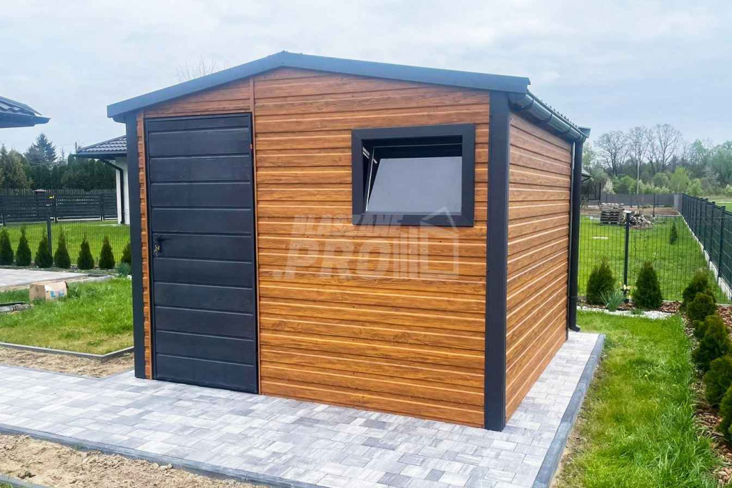 Schowek - Domek Ogrodowy 3x3m Drzwi - Okno Blachodachówka Rynny GP366 Krzyki - zdjęcie 2