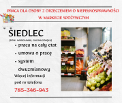 Praca dla os. z orzecz., Dino Polska S.A., Siedlec