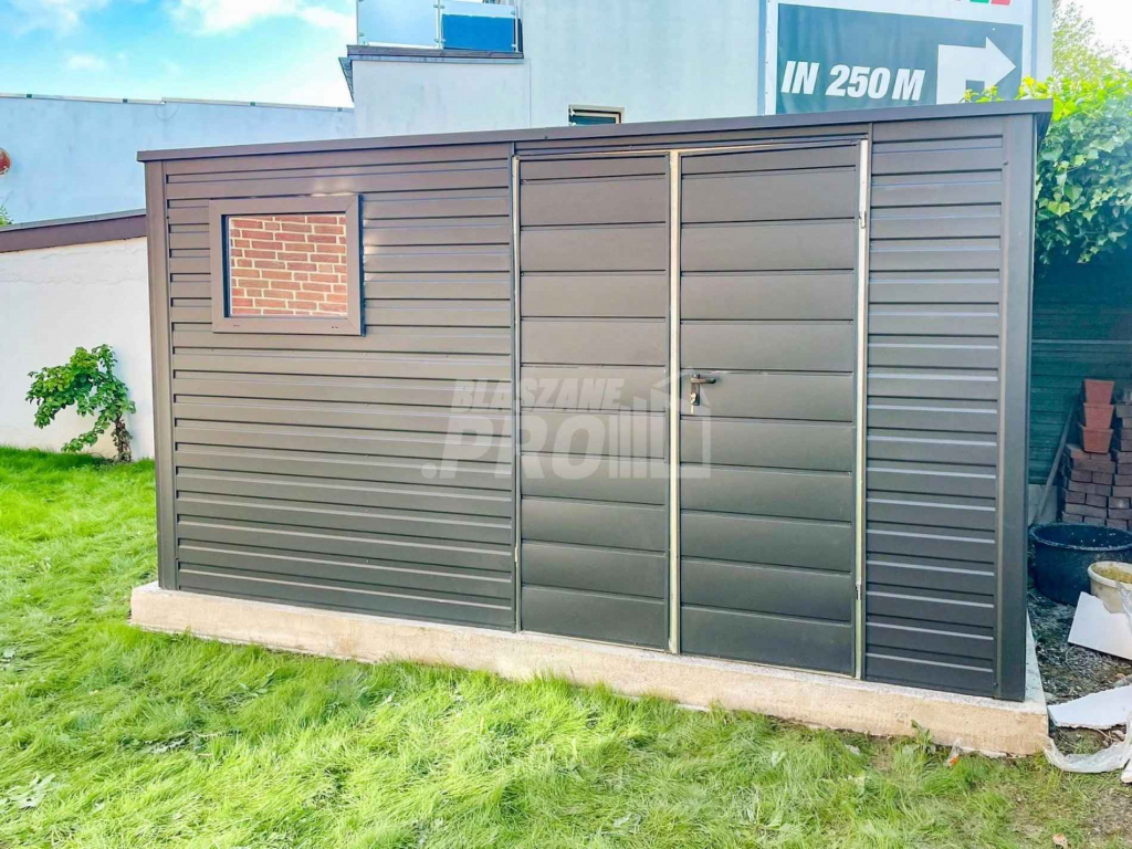 Schowek - Domek Ogrodowy 4,5x4m Brama Dwuskrzydłowa - 2x Okno GP384 Pabianice - zdjęcie 5