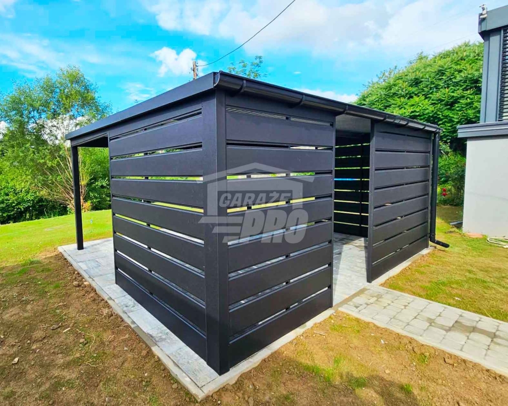Carport Wiata samochodowa 6x4 m dodatkowa zabudowa dach rynna GP760 Pabianice - zdjęcie 6