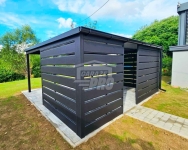 Carport Wiata samochodowa 6x4 m dodatkowa zabudowa dach rynna GP760 Pabianice - zdjęcie 6