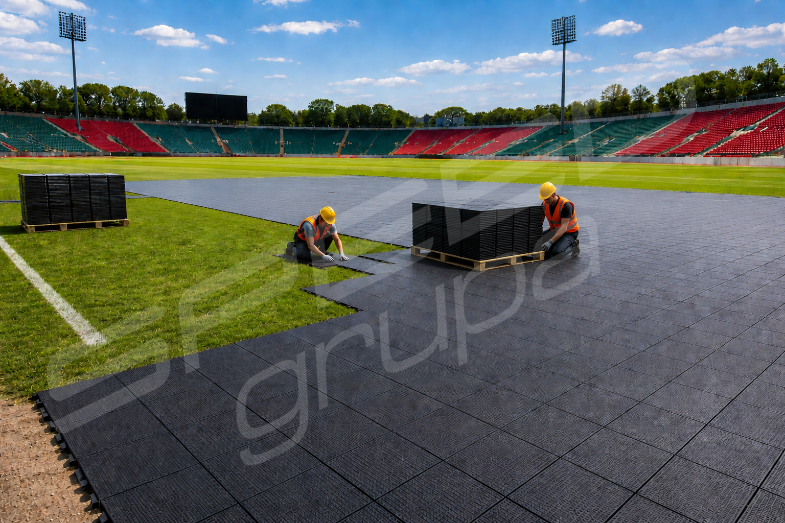 Nawierzchnia ochronna na murawę stadionów i boisk SPEED event PRO Nowe Miasto - zdjęcie 2