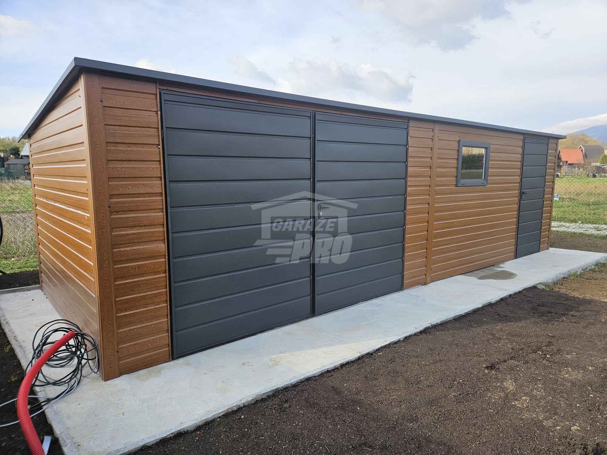 Schowek - Domek Ogrodowy 8x2m Brama drzwi okno  - dach  GP670 Szczecinek - zdjęcie 2