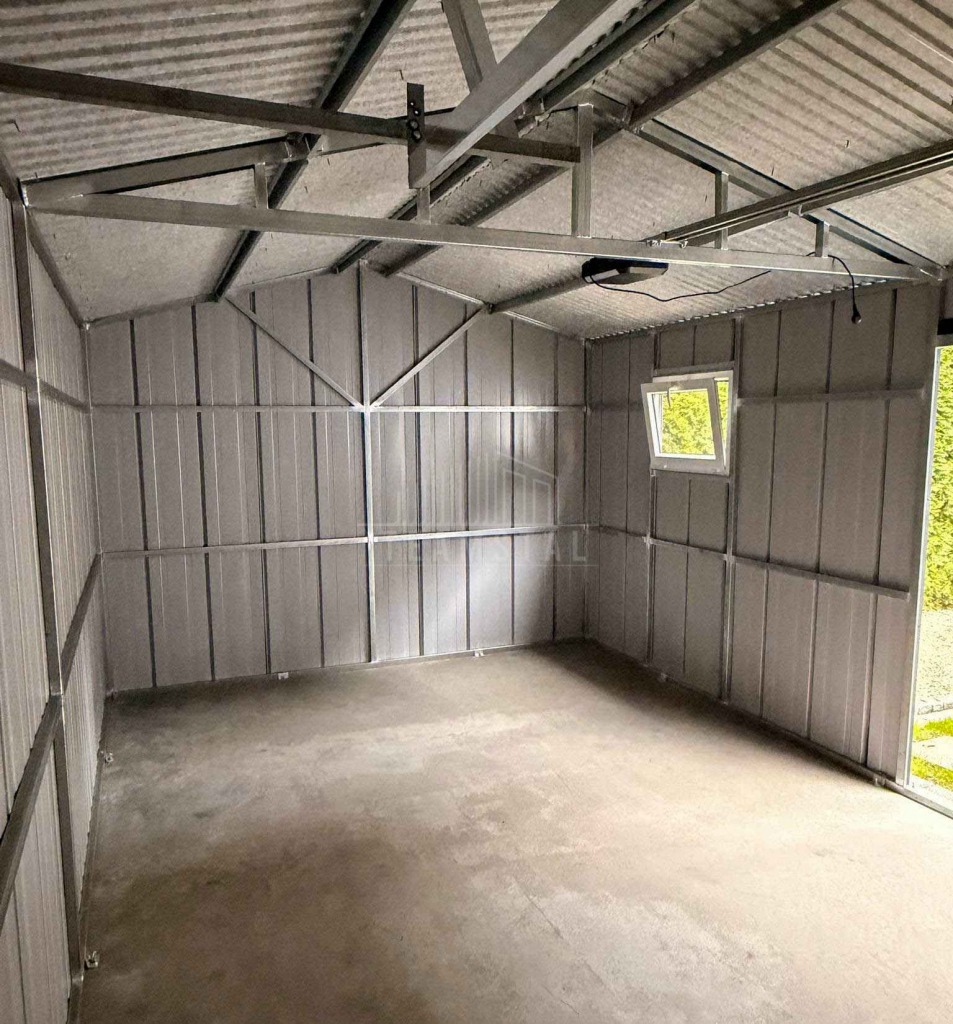 Garaż blaszany 4x6 brama okno drzwi blacha na rąbek rynny TS1188 Cieszyn - zdjęcie 7