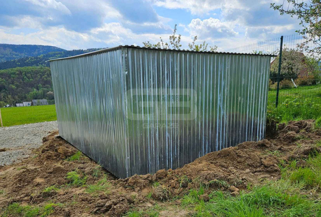 Garaż blaszany 3×5 m II gatunek idealny na budowę brama dach GB115 Kościerzyna - zdjęcie 3