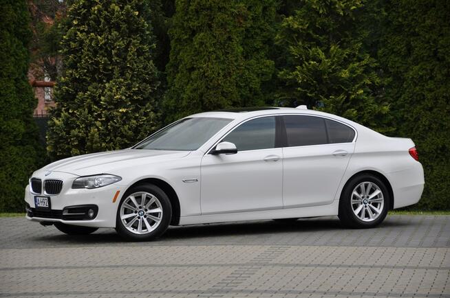 BMW 528 Skóra Fotele El. Navi Kam Szyberdach Piękna Biała Limuzyna Ostrów Mazowiecka - zdjęcie 3