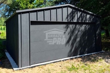 Garaż blaszany 6x5,5 m - brama drzwi  blacha na rąbek dach GP769 Malbork - zdjęcie 2