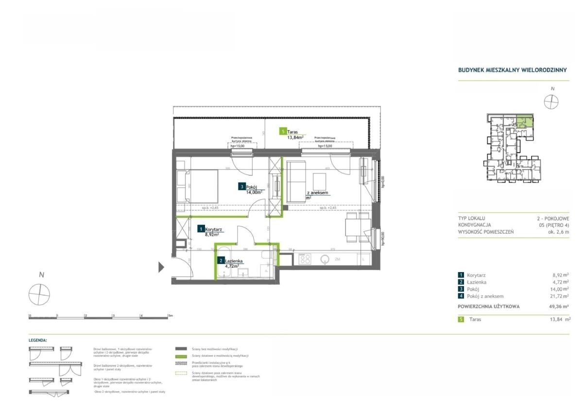 Sprzedam dwupokojowe mieszkanie. 0% prowizji. Wilda - zdjęcie 6