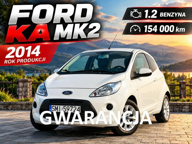 Ford KA MK2 1.2 Benzyna 69 KM | 2014 | 154 000 km | Klimatyzacja Mikołów - zdjęcie 1