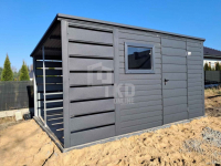 Schowek - domek ogrodowy 2,5x2m + wiata 1m drzwi okno  dach TKD367 Międzyrzecz - zdjęcie 3