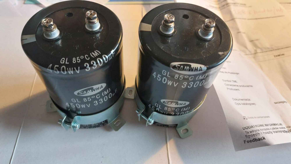kondensator SAMWHA  3300 uF   obejma mocująca Dąbrowa Górnicza - zdjęcie 2