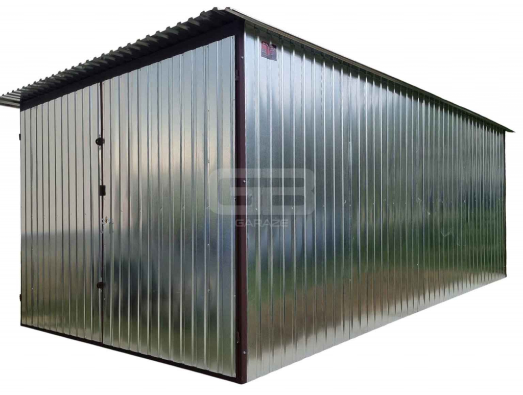 Garaż blaszany 3x4m Brama - ocynk - Dach  spad w tył GB136 Szczecin - zdjęcie 1