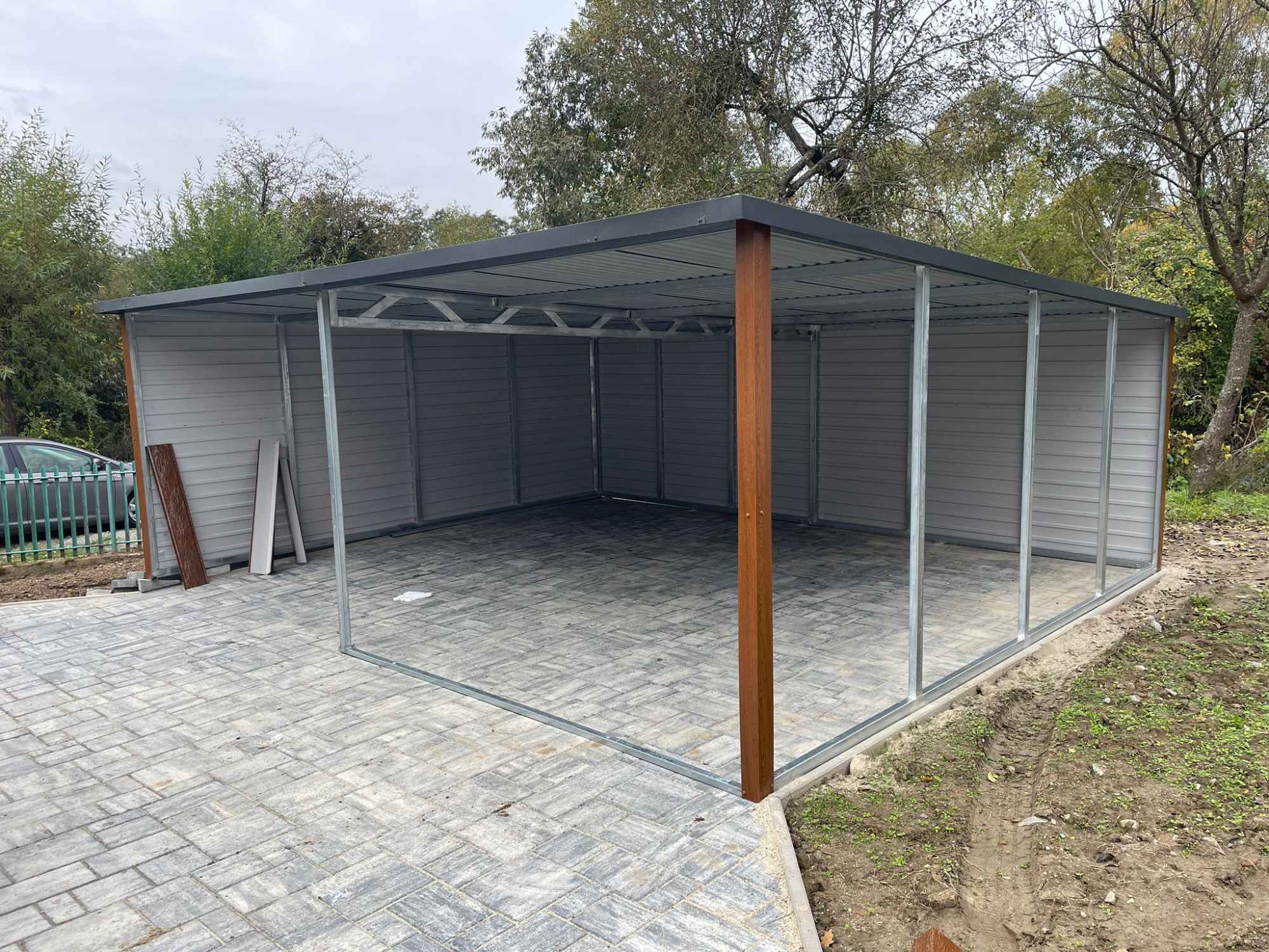Wiata Garażowa Carport 6x5 Drewnopodobny Premium Pszczyna - zdjęcie 3