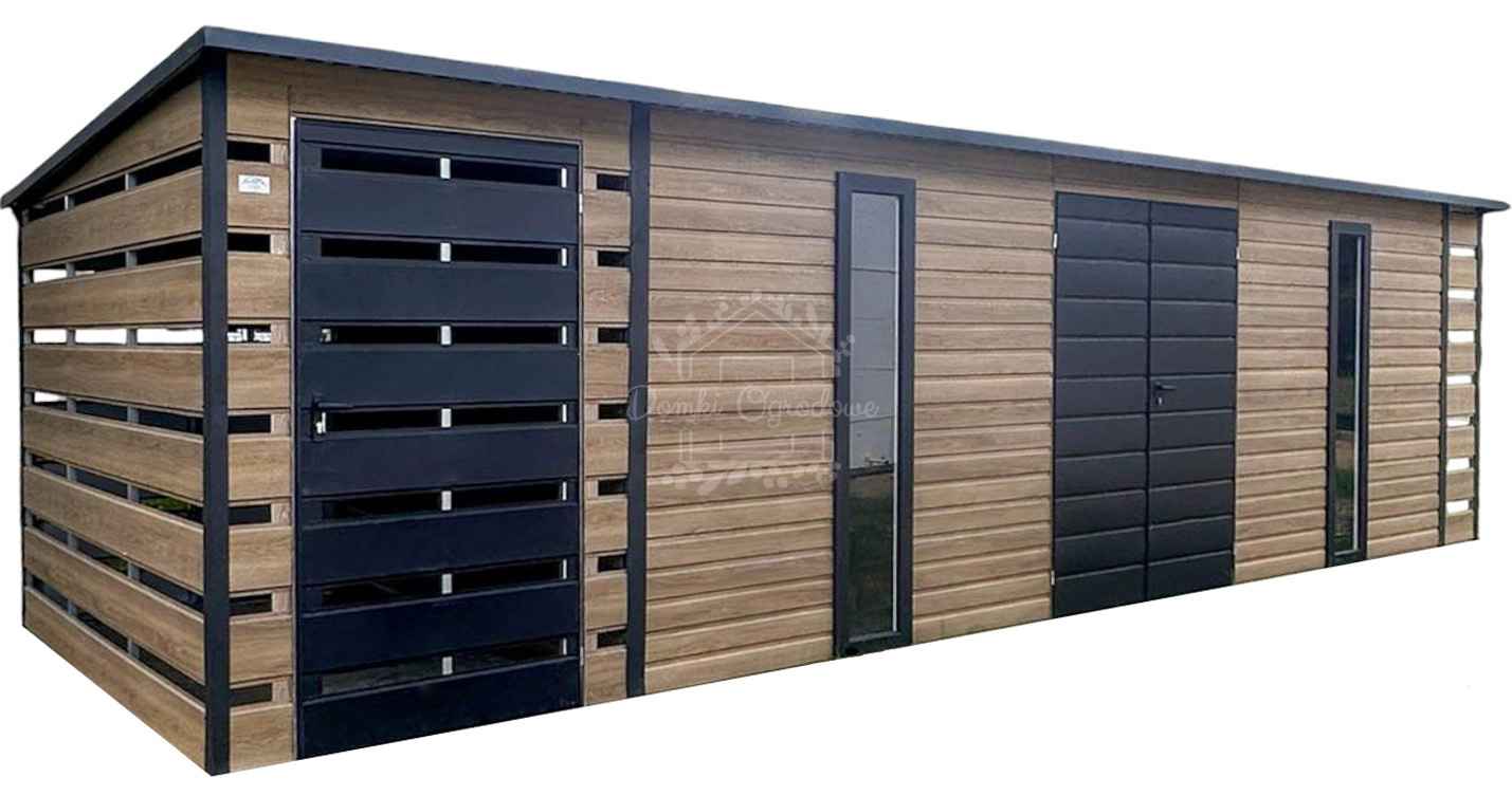 Schowek - domek ogrodowy 6x2,5m  winchester - drewnopodobny ID1057 Gryfice - zdjęcie 1