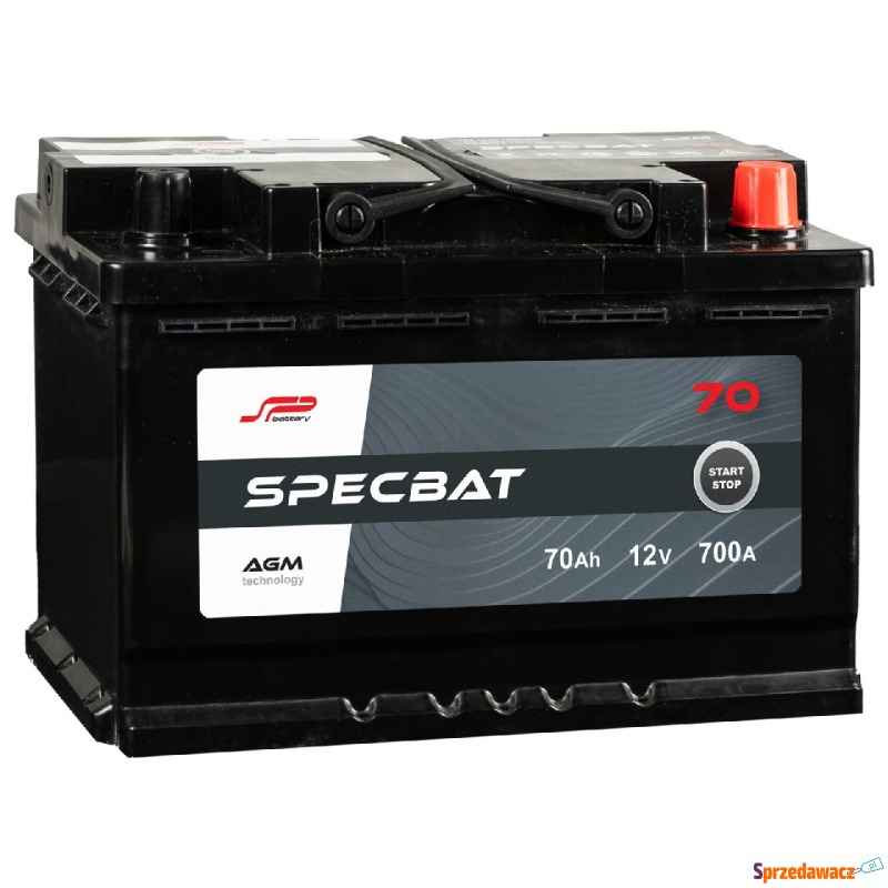 Akumulator Specbat Agm Start&amp;Stop 70Ah 700A Prawy Plus Łomża - zdjęcie 1