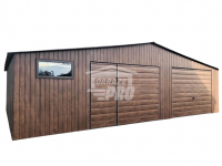 Garaż blaszany 9x6  drewnopodobny Dach dwuspadowy GP137 Stare Miasto - zdjęcie 1