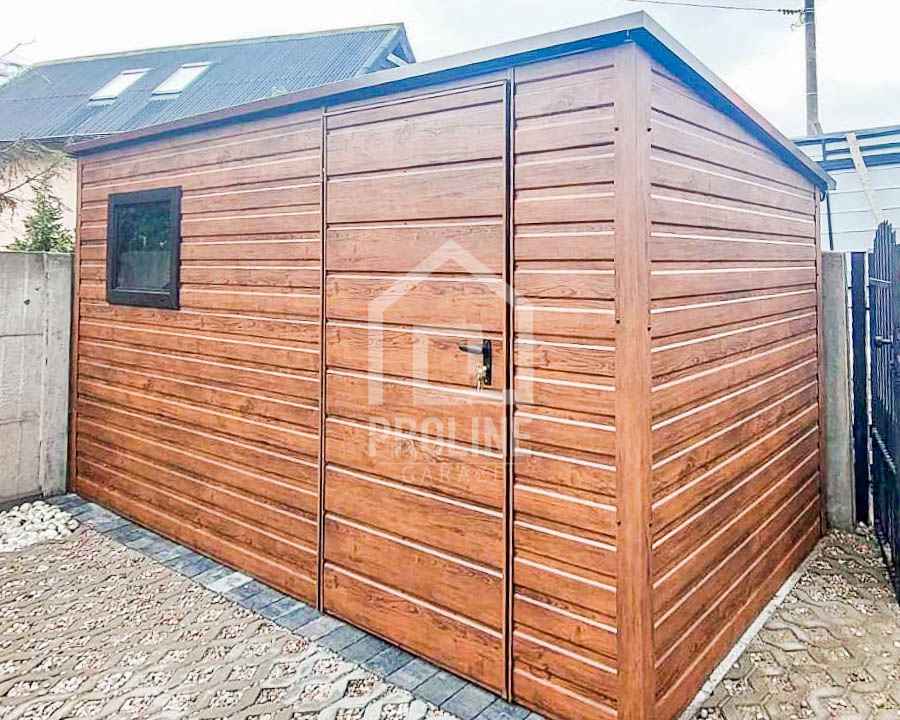 Schowek Domek Ogrodowy 3,5x2m Drzwi Okno Drewnopodobny spad tył PLG148 Częstochowa - zdjęcie 3