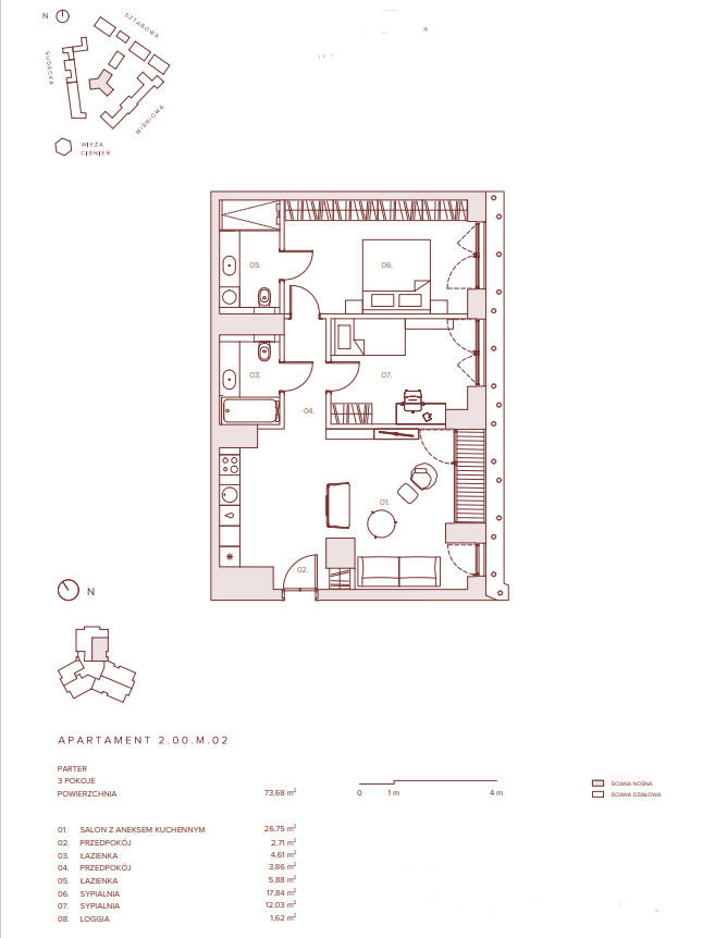 Piękny Apartament w centrum/Borek/piękny taras/otoczony zielenią Wrocław - zdjęcie 3