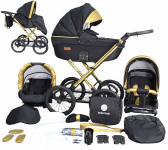Wózek Dziecięcy Gold Uczio Retro GT  zestaw 3w1 Premium Nowe Miasto - zdjęcie 6