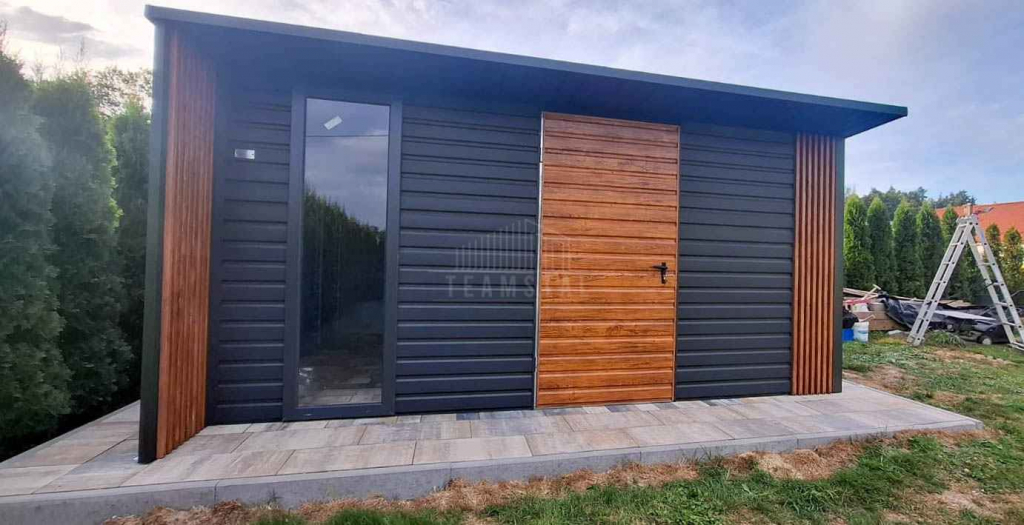 Schowek - domek ogrodowy 4x4 - drzwi - okno dekor z lameli dach TS1185 Międzyrzecz - zdjęcie 5