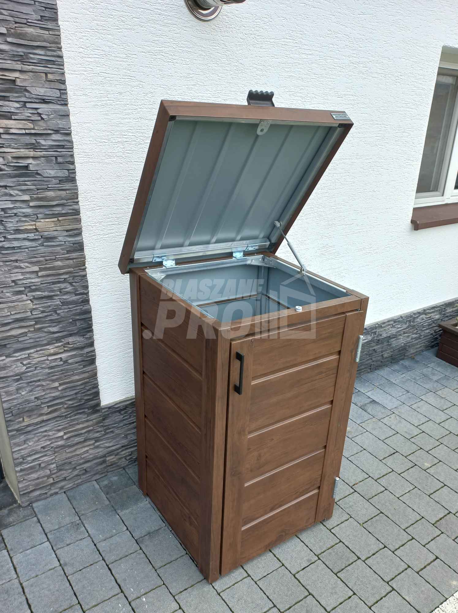 Zabudowa kosza na śmieci wiata śmietnikowa  60x65x110 cm 1x120L GP334 Niepołomice - zdjęcie 4