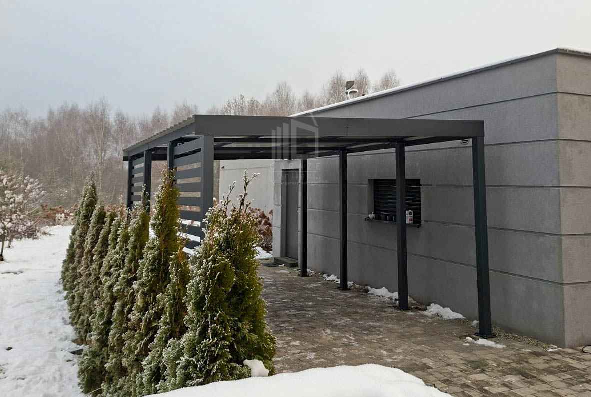 Carport PREMIUM - Wiata samochodowa 4x5  dodatkowa zabudowa ID1155 Białystok - zdjęcie 4