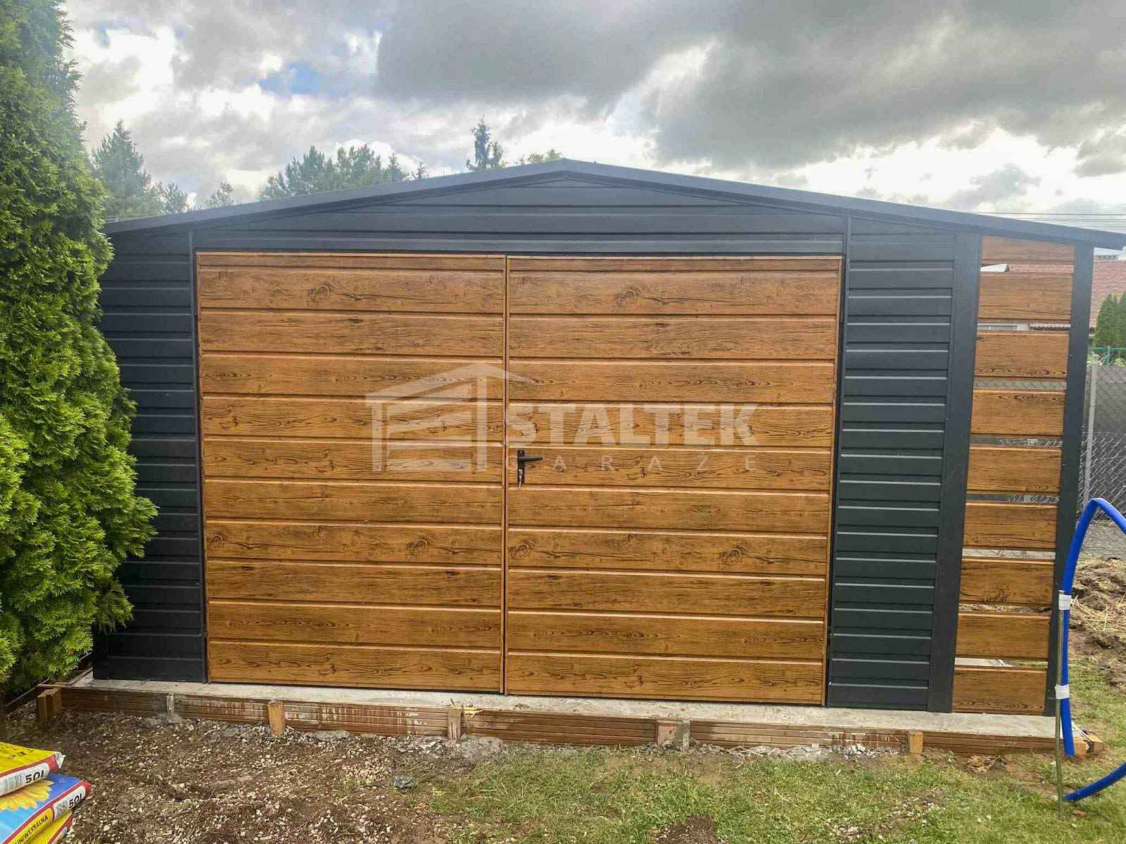 Schowek Domek Ogrodowy  4x3m + Wiata 0,5m Brama  dach ST180 Kołobrzeg - zdjęcie 3