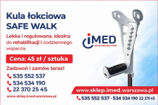 Kula łokciowa SAFE WALK – lekka i regulowana