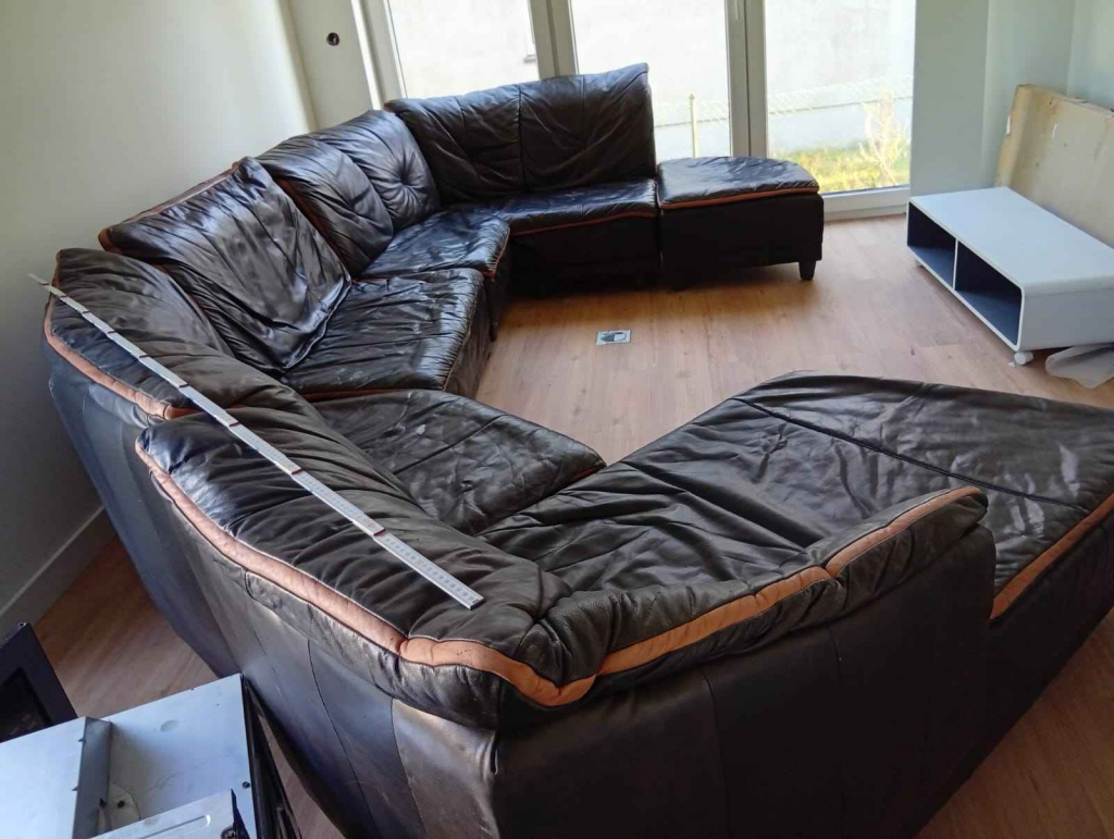 Ekskluzywna Skórzana kanapa klubowa. Idealna do Pub'u, kawiarni, loftu Brodnica - zdjęcie 2
