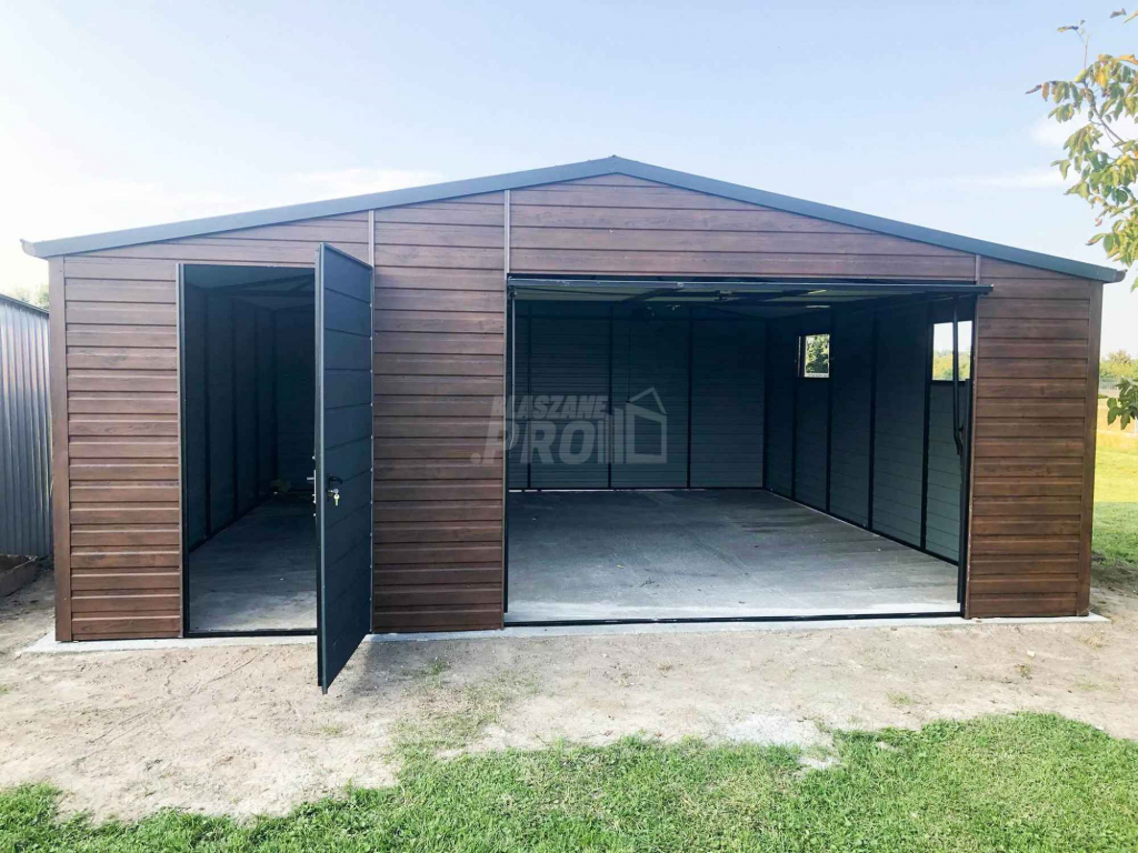 Garaż blaszany 6x6 Brama + drzwi + 2x okno  Dach dwuspadowy GP119 Kłodzko - zdjęcie 2