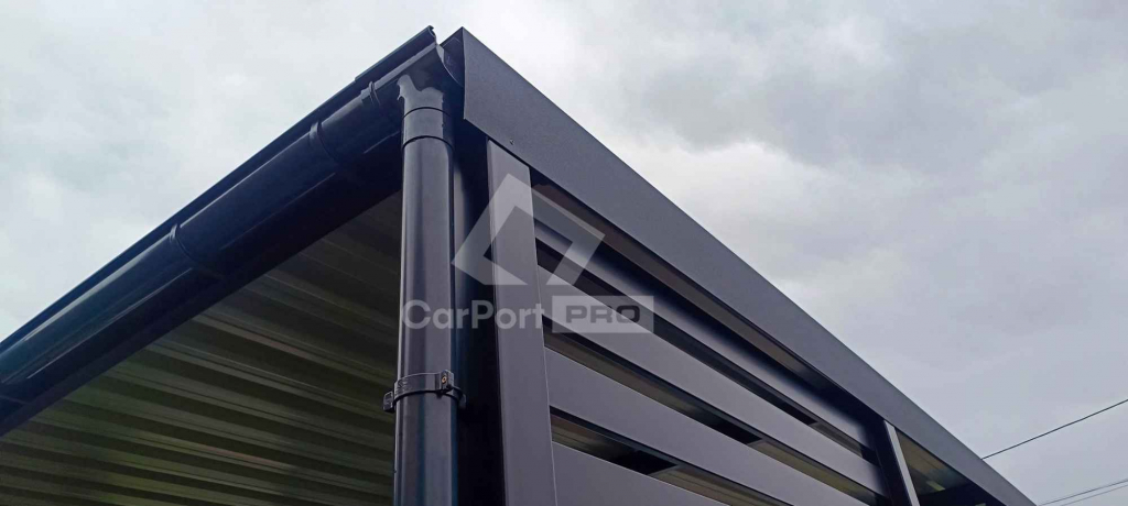 CarPort PREMIUM - wiata samochodowa 6x6 - antracyt   CP116 Widzew - zdjęcie 3