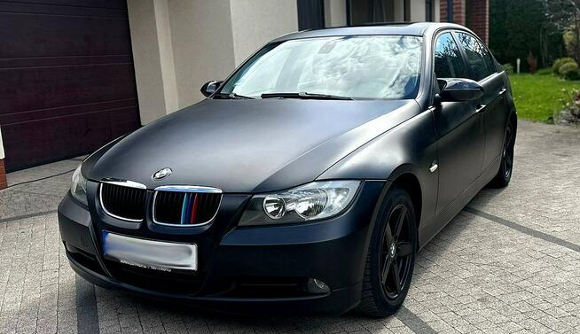 BMW 320i e90 150KM Sedan Czarny Mat 2xPDC IDrive Opłacona #Zamiana# Wrocław - zdjęcie 3