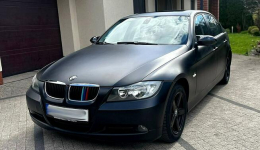 BMW 320i e90 150KM Sedan Czarny Mat 2xPDC IDrive Opłacona #Zamiana# Wrocław - zdjęcie 3
