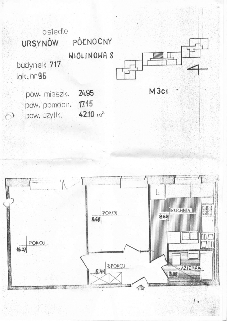 Sprzedam mieszkanie do remontu 42,10m2 przy Metrze Ursynów Mokotów - zdjęcie 11