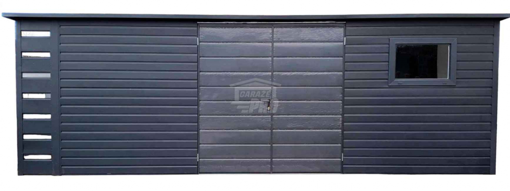 Schowek domek ogrodowy 6x2,5m + wiata 0,5m Brama okno dach GP518 Kalisz - zdjęcie 1