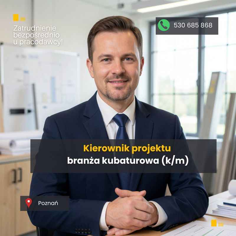 Kierownik / Dyrektor projektu - branża kubaturowa (k/m) Stare Miasto - zdjęcie 1