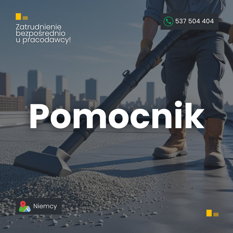 Pomocnik budowlany – Niemcy, bez języka Jeżyce - zdjęcie 1