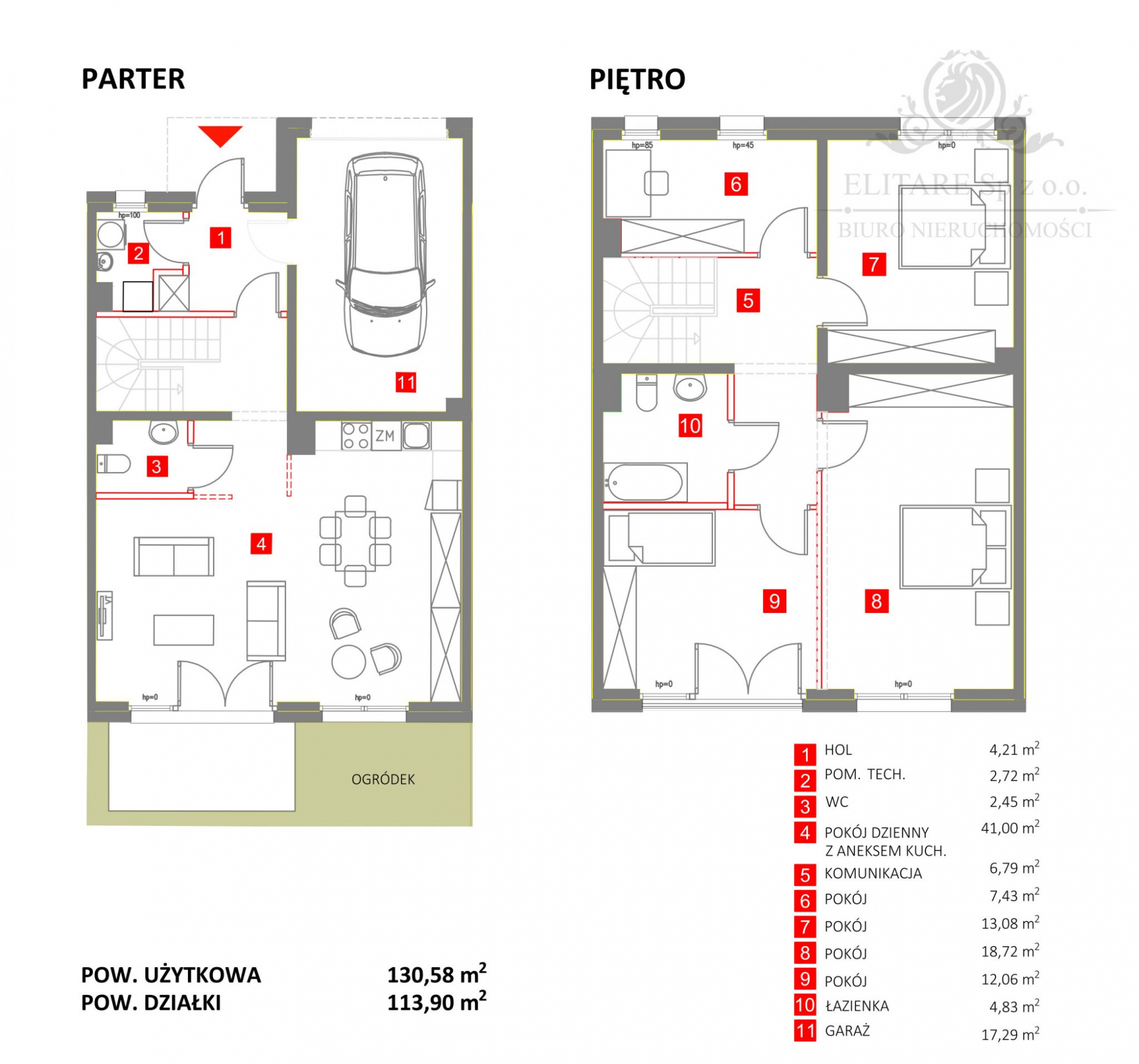 Dom szereg środkowy o pow.130,58m2 na działce 113,90m2, Kąty Kąty Wrocławskie - zdjęcie 9