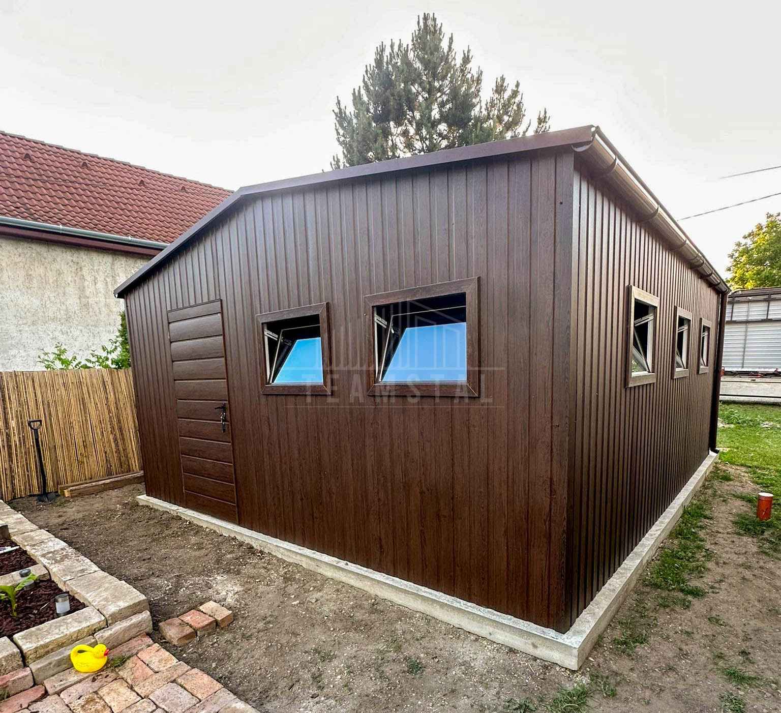 Garaż blaszany 5x6 m - brama drzwi 5x okno rynny dach TS1309 Kłodzko - zdjęcie 2