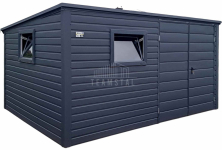 Schowek - domek ogrodowy 4x2m brama 2x okno  dach  TS1103