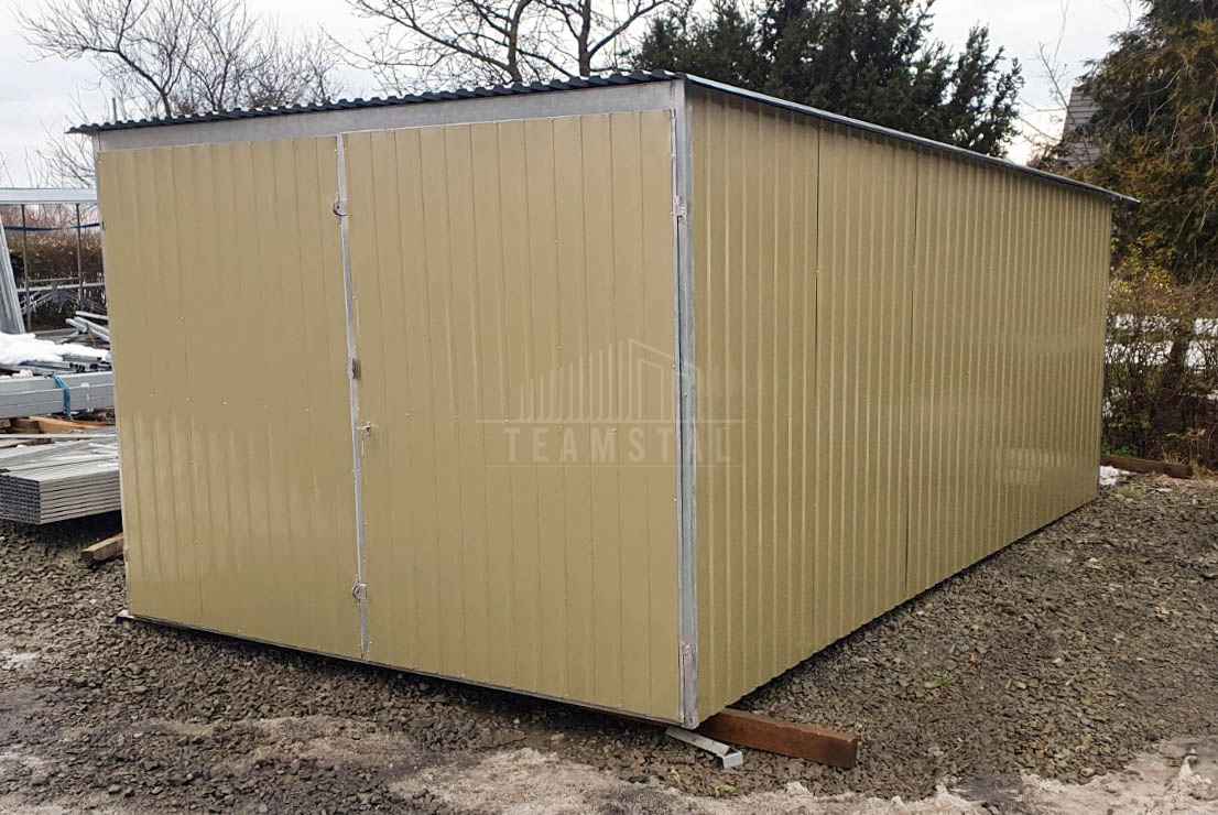 Garaż blaszany 3x5m II Gatunek blaszak na budowę wolnostojący TS1176 Bełchatów - zdjęcie 5